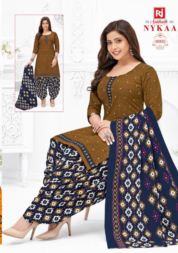 Siddharth Nykaa Vol-6 Cotton Designer Readymade Suit 